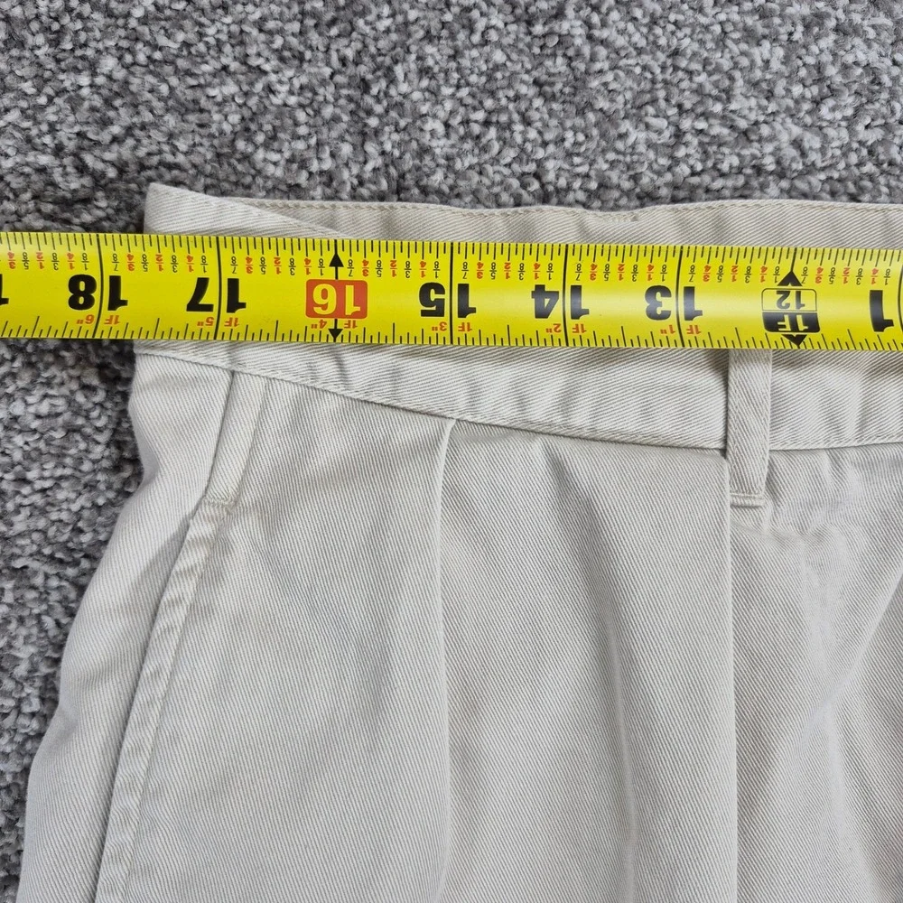 Polo Ralph Lauren Pleated Short Mens 36 Khaki‎ Tan Chino Cotton